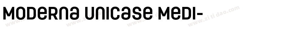 Moderna Unicase Medi字体转换